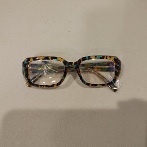 Retro square blue light blocking reading glasses oversized anti glare UV eyewear